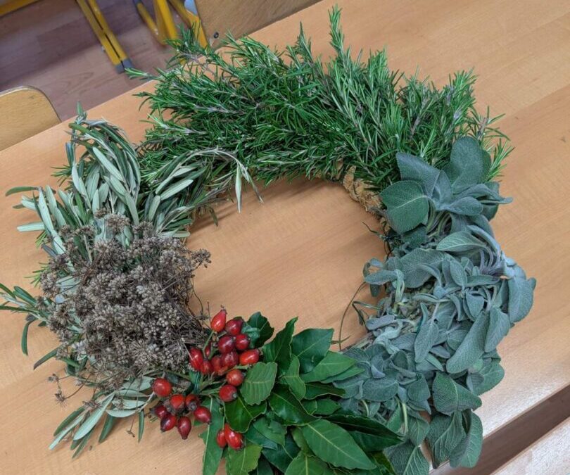 Božićni vijenac na dar