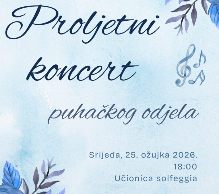 Koncert Puhačkog odjela