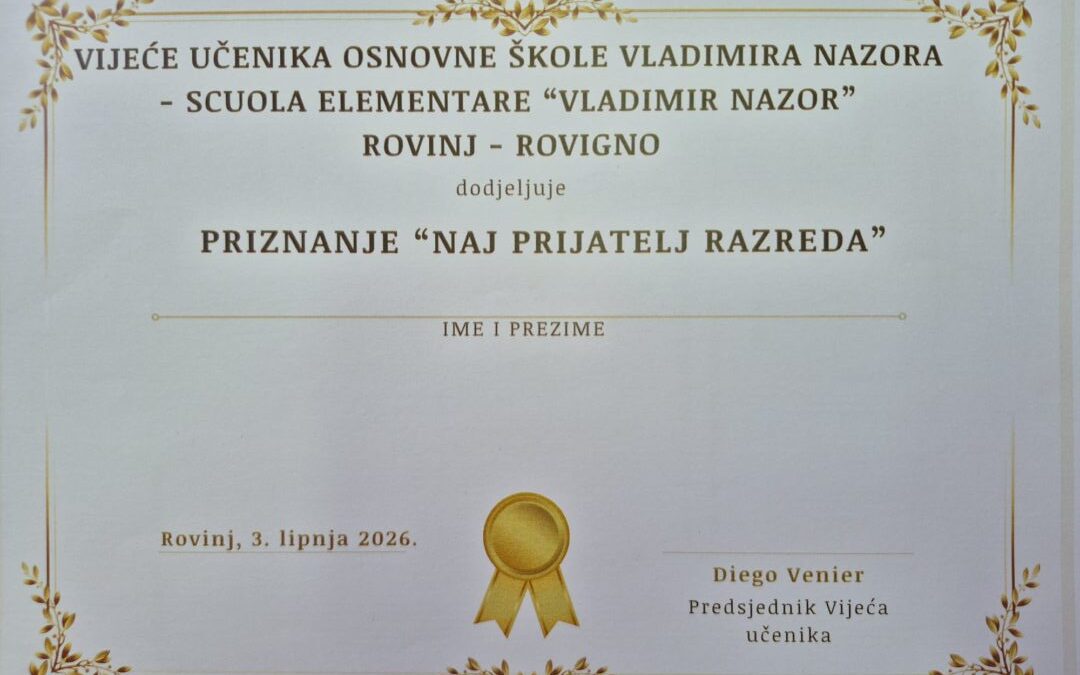 Izbor za „Naj prijatelja razreda“
